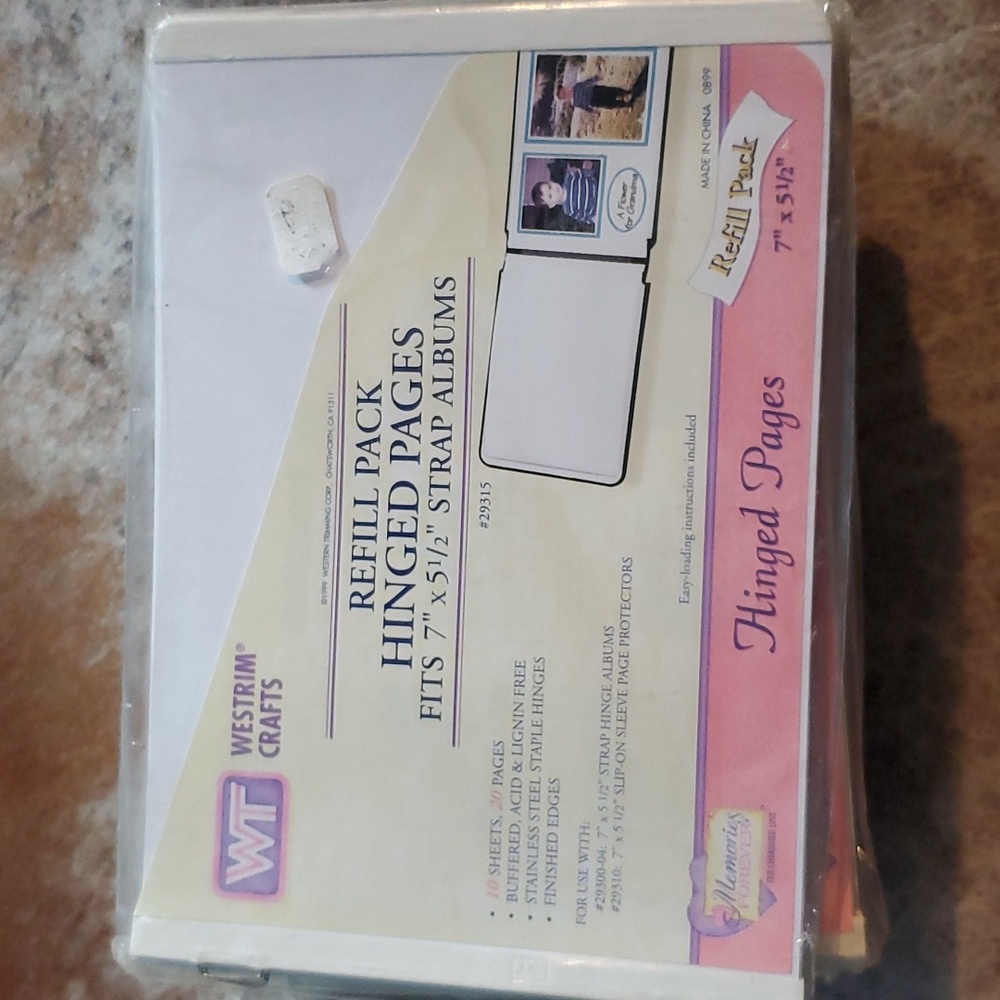 Westrim Crafts 7x5.5 album refill pages